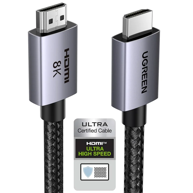 UGREEN 8K HDMI 2.1 Certified Cable 10K 8K 60Hz High Speed 48Gbps (1M)