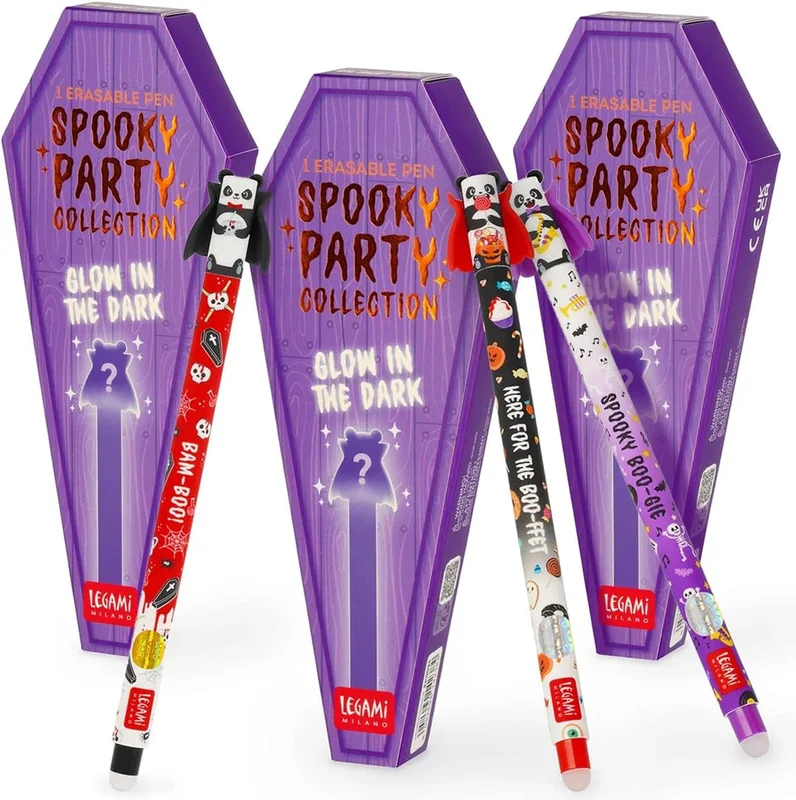 LEGAMI Spooky Party Halloween Erasable Gel Pen - Pack of 3