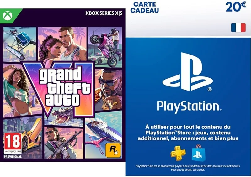 Grand Theft Auto VI (PS5) + 20€ de crédit PlayStation Store – Pack d'upgrade édition Ultimate
