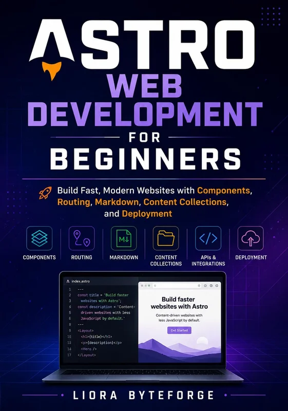 Astro Web Development for Beginners: Build Fast, Modern Websites with Components, Routing, Markdown, Content Collections, and Deployment (English Edition)