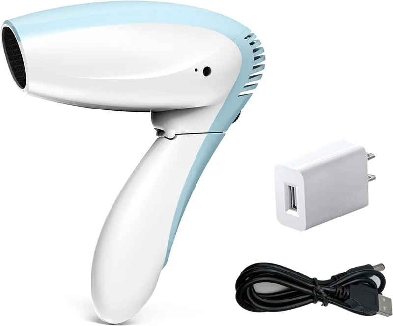 Cordless Hair Dryer – Cool Wind Battery Powered Hair Dryer