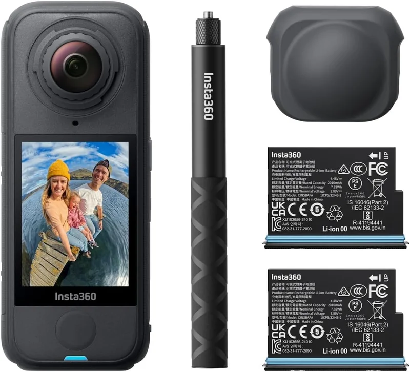 Insta360 X4 Air Starter Pack Black - Camera 360 8K, Light 165g