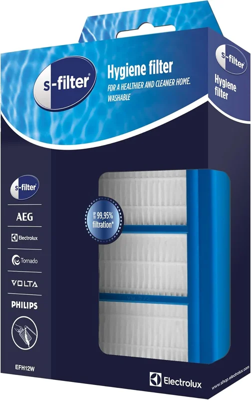 Electrolux EFH12W Washable HEPA Filter, High Efficiency Filtration, Captures Allergens and Fine Dusts, Easy to Clean, Universal Compatibility, Pack of 1