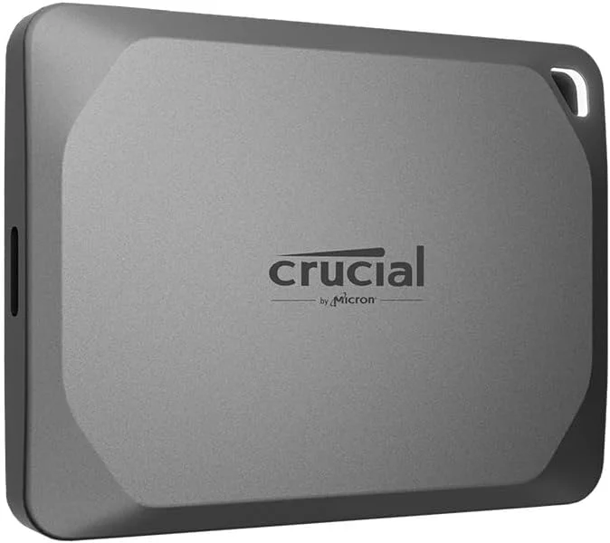 Crucial X9 Pro 1To Disque SSD Externe Portable, Jusqu’à 1050Mo/s en lecture et en écriture, Résistance à l’eau et à la poussière IP55, USB-C 3.2 - CT1000X9PROSSD902