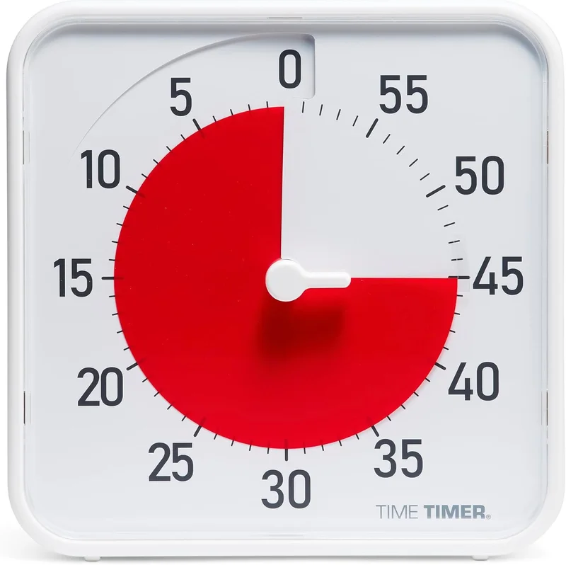Time Timer Original 8 Inch Visual Countdown Timer - Medium 60 Minute Visual Timer for Modern Classroom, Students and Adults - Help with Concentration, Sensory Needs