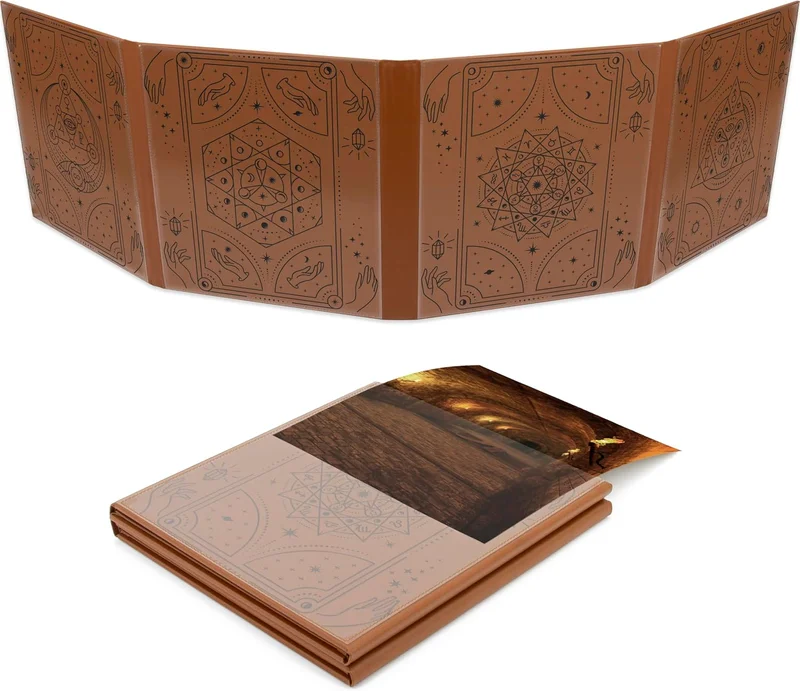 CASEMATIX Dungeon Master - Folding Screen - 8 Pocket Folding Screen with Outside Facing Pockets for Illustrations and Reference Sheets