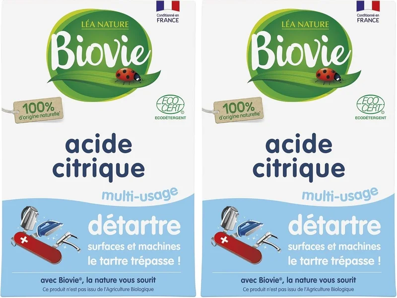 Biovie - Citric Acid Multi-Purpose Descaler 350g (Pack of 2)