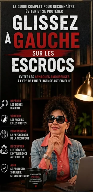 Glissez à gauche sur les escrocs: Le guide complet pour reconnaître, éviter et se protéger des arnaques amoureuses à l'ère de l'intelligence artificielle