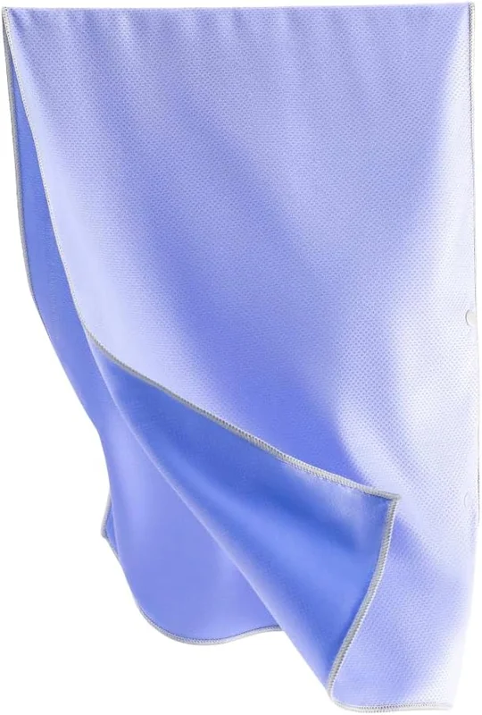 Serviette Rafraîchissante 90 × 30 cm avec Boutons Pression – Serviette de Refroidissement Réutilisable pour Sport & Forte Chaleur, UPF 50+, Facile à Réactiver – Humidifier et Secouer