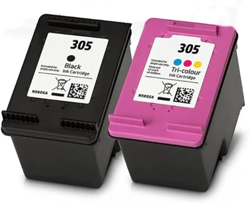 Compatible Cartridges to Replace HP 305 XL Black and Colour Ink Cartridges for DeskJet 2700 Envy 6010 6020 Printer (1 Black, 1 Colour, 2 Packs)