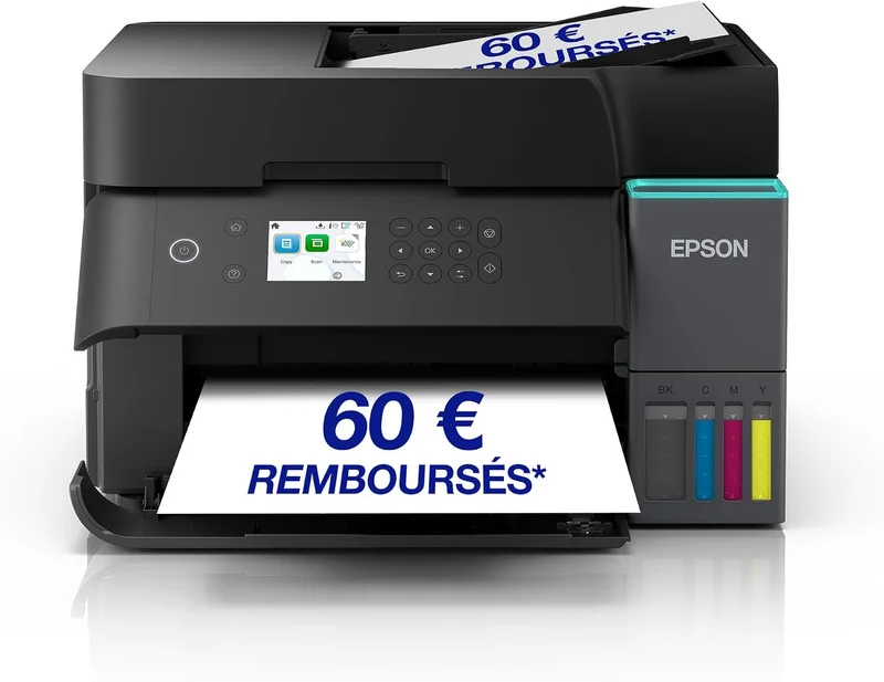 Epson EcoTank ET-3950 Ink Tank Printer | Telecommuting | Wi-FI | A4 | Auto Duplex Print, Copy & Scan | 6cm LCD Screen | ADF 35 Sheets | Up to 3 Years Ink Included