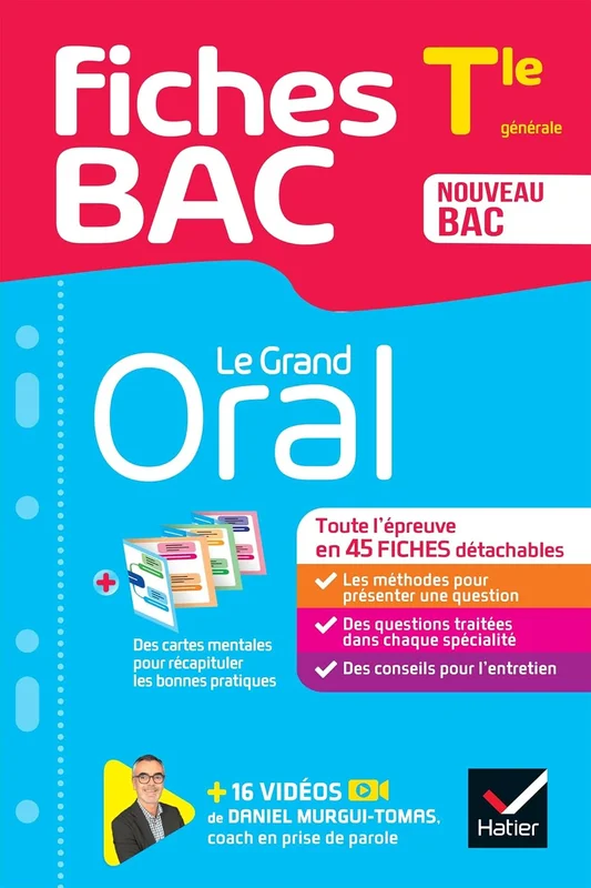 Fiches bac - Le Grand Oral Tle - Bac 2027: tout le programme en fiches de révision détachables