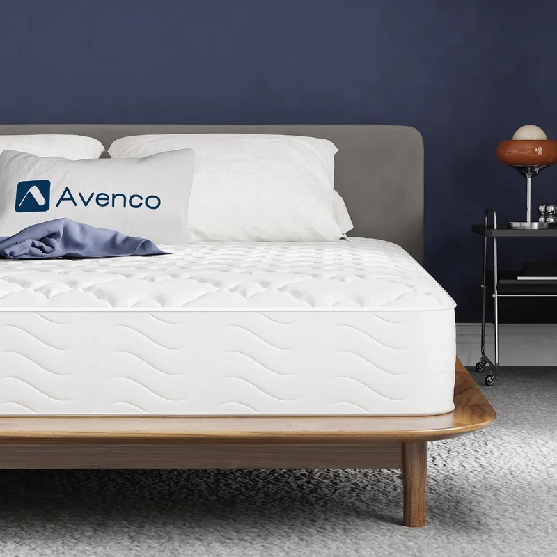Avenco Matelas 90x190, 20CM, Matelas à Ressorts Ensachés, Mousse de Confort Double, Isolation des Mouvements, Certifié Sûr et Fiable par CertiPUR-US et Oeko-TEX, Soutien Lombaire