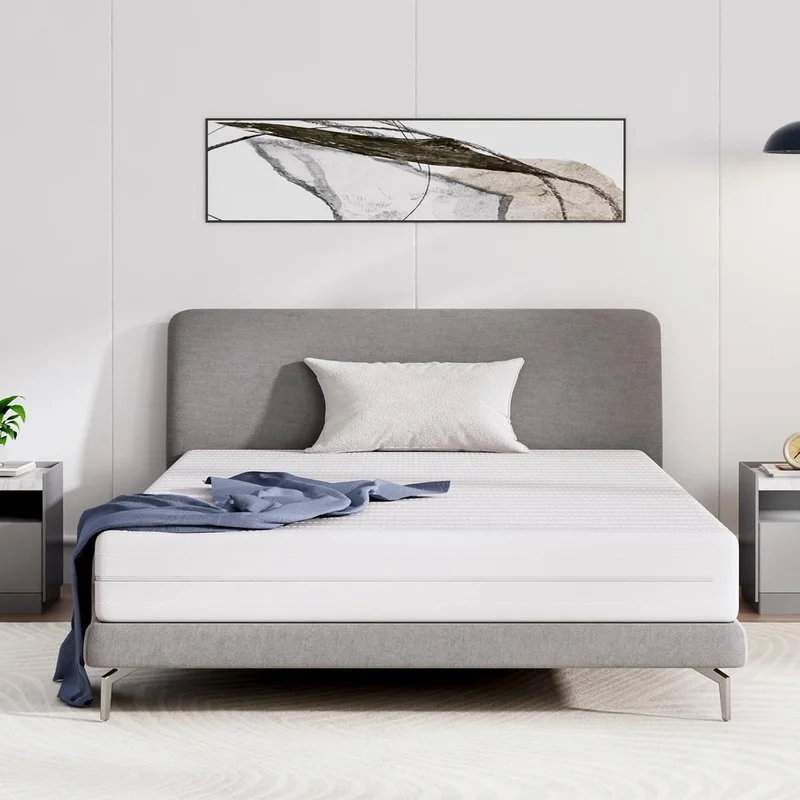 Avenco Matelas 140x190, Hauteur 16 cm, Matelas en Mousse en Fibre de Bambou, 7 Zones de Confort, Deux Faces Utilisable, Degré de Dureté H3 et H4, Matelas avec Housse Amovible, Certifié Oeko-Tex