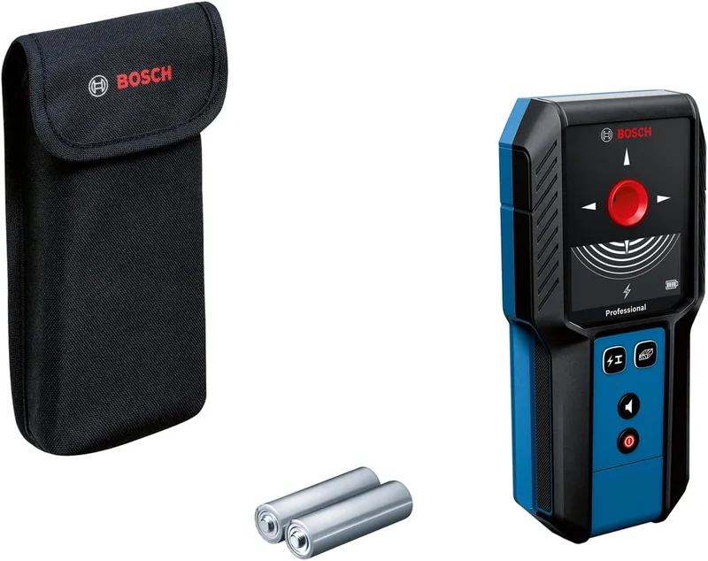 Bosch Professional Wall Scanner GMS 120-27 (USB-C cable, Max. detection depth Non-magnetic/metal magnetic/voltage cable/Wood: 4.724/3.937/1.969/30 mm, 2 AA batteries, Cover)