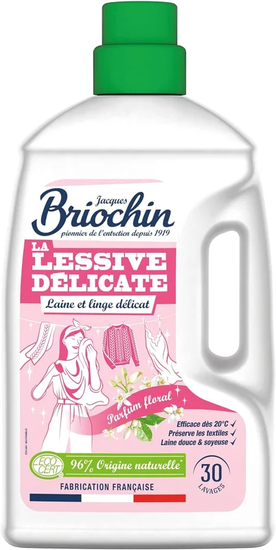 JACQUES BRIOCHIN Lessive liquide Spéciale Linge Délicat, 30 lavages