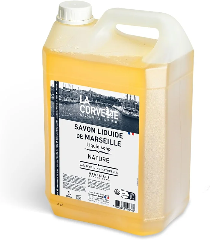 La Corvette - Natural Marseille liquid soap – 5L – 96% ingredients of natural origin