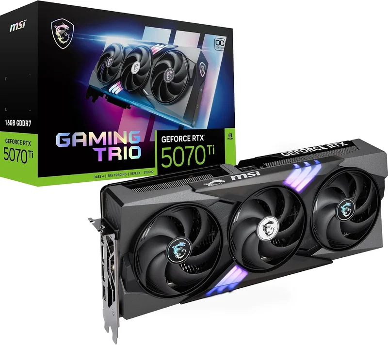 MSI NVIDIA GeForce RTX 5070 Ti 16G GAMING TRIO OC Carte graphique