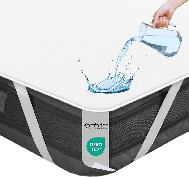 Komfortec 90 x 200 cm Mattress Protector, Waterproof, Silent and Breathable, Anti-Dust Mite, Hypo-Allergenic, White