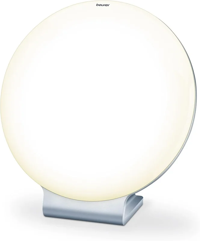 Beurer TL 50 Light Therapy Lamp - 10,000 Lux - Daylight Simulation for Wellness - Silver/White