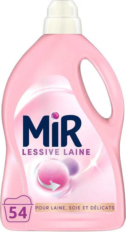 Mir Liquid Laundry Detergent Wool Hand & Machine 54 Washes 3-in-1 Softness