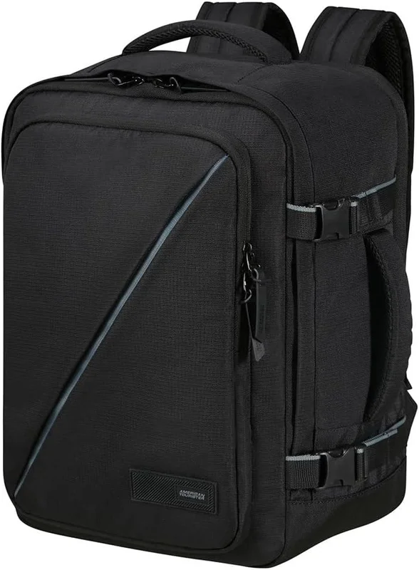 American Tourister Take2Cabin - Wizz Air/Vueling Cabin Bag 30 x 20 x 40 cm, 26.5 L, 1.32 lbs, Hand Luggage, Airplane Backpack S/M Under the Seat, Black (Black)