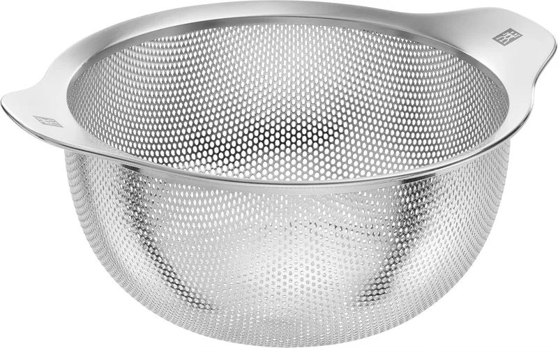ZWILLING Stainless Steel Colander Table 20 cm, Flat Base, 2 Handles