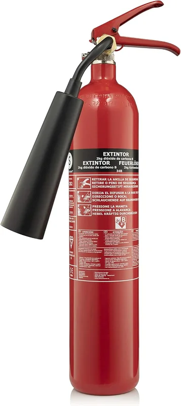 Smartwares Extincteur CO2, 2 kg, pour Maison et Bureau, Support Inclus