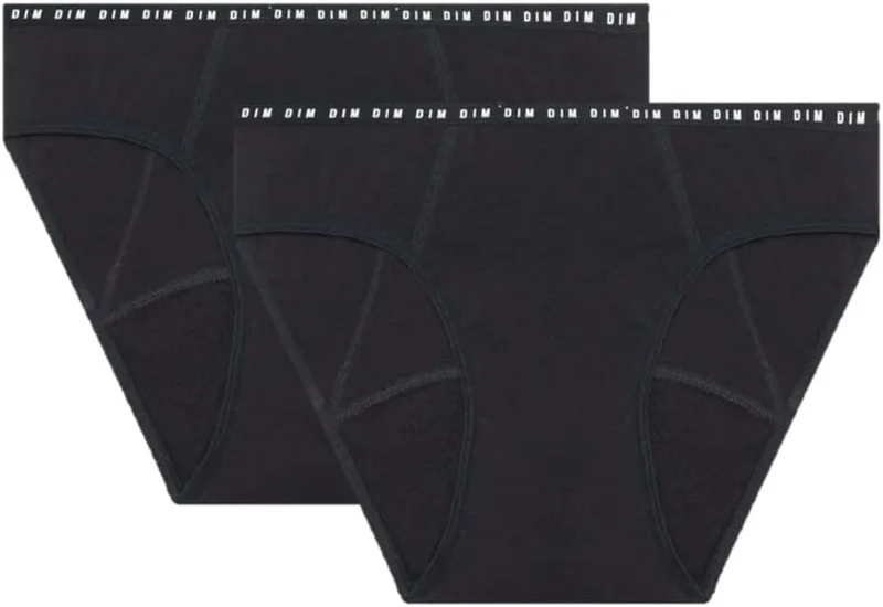 Dim Dim Protect Women's Organic Cotton Menstrual Briefs Abundant Flux x2