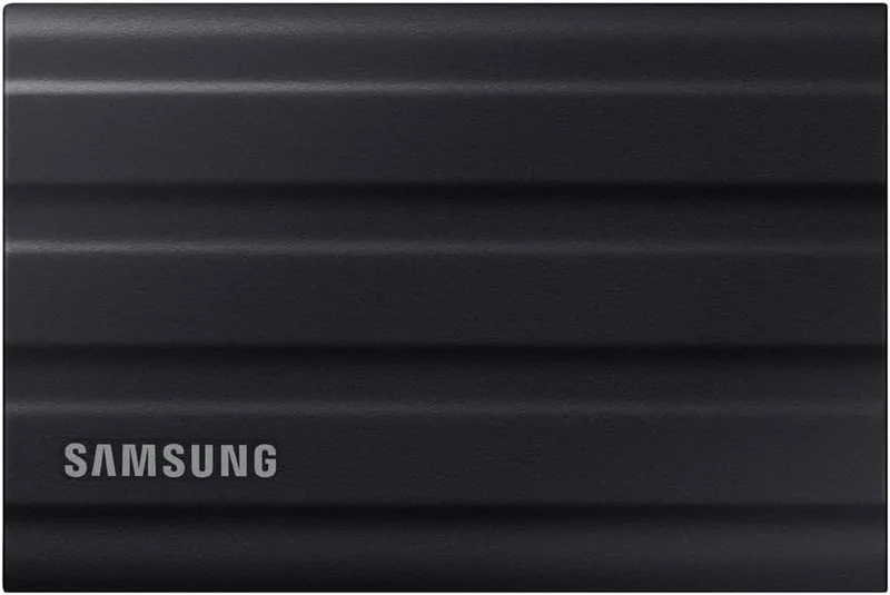 Samsung External SSD T7 Shield, 1 TB, Black, MU-PE1T0S/EU, Read/Write Speed up to 1050MB/s, USB 3.2 Gen 2