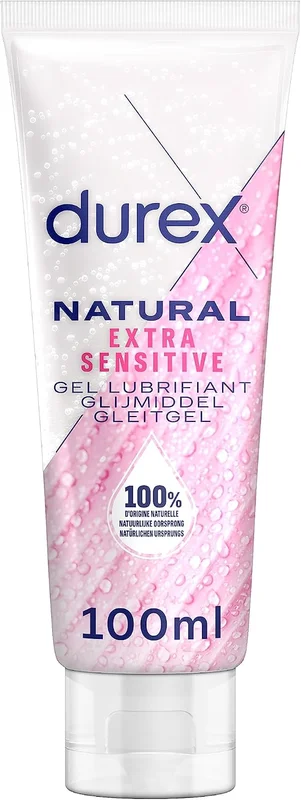 Durex - 100% Natural Lubricant Gel - Extra Sensitive with Aloe Vera - 100 ml