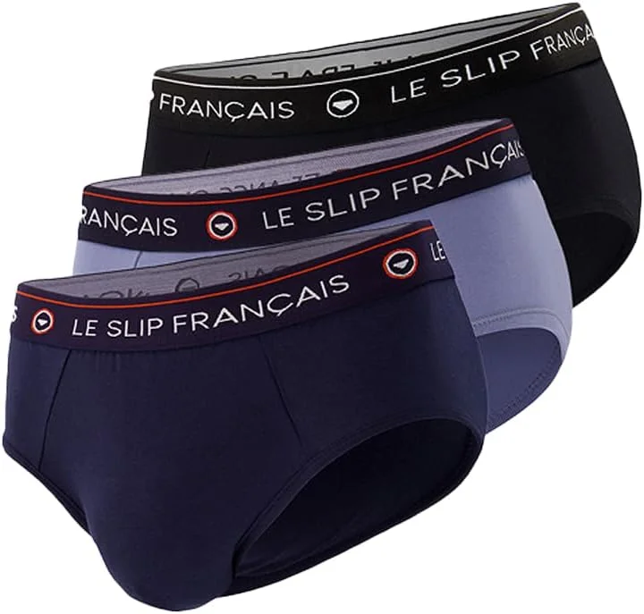 Le Slip Français - Pack of 3 Cotton Briefs 100% Made in France