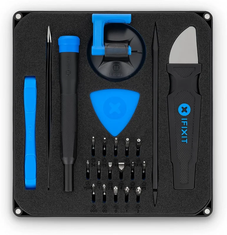iFixit Essential Electronics Toolkit with Screwdriver, 16 Bits (4mm) & Tools for Open, Electronics Repair